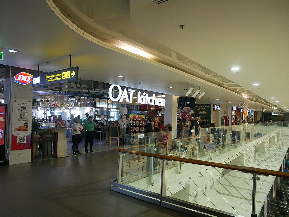 Food court in the terminal at Phuket International Airport